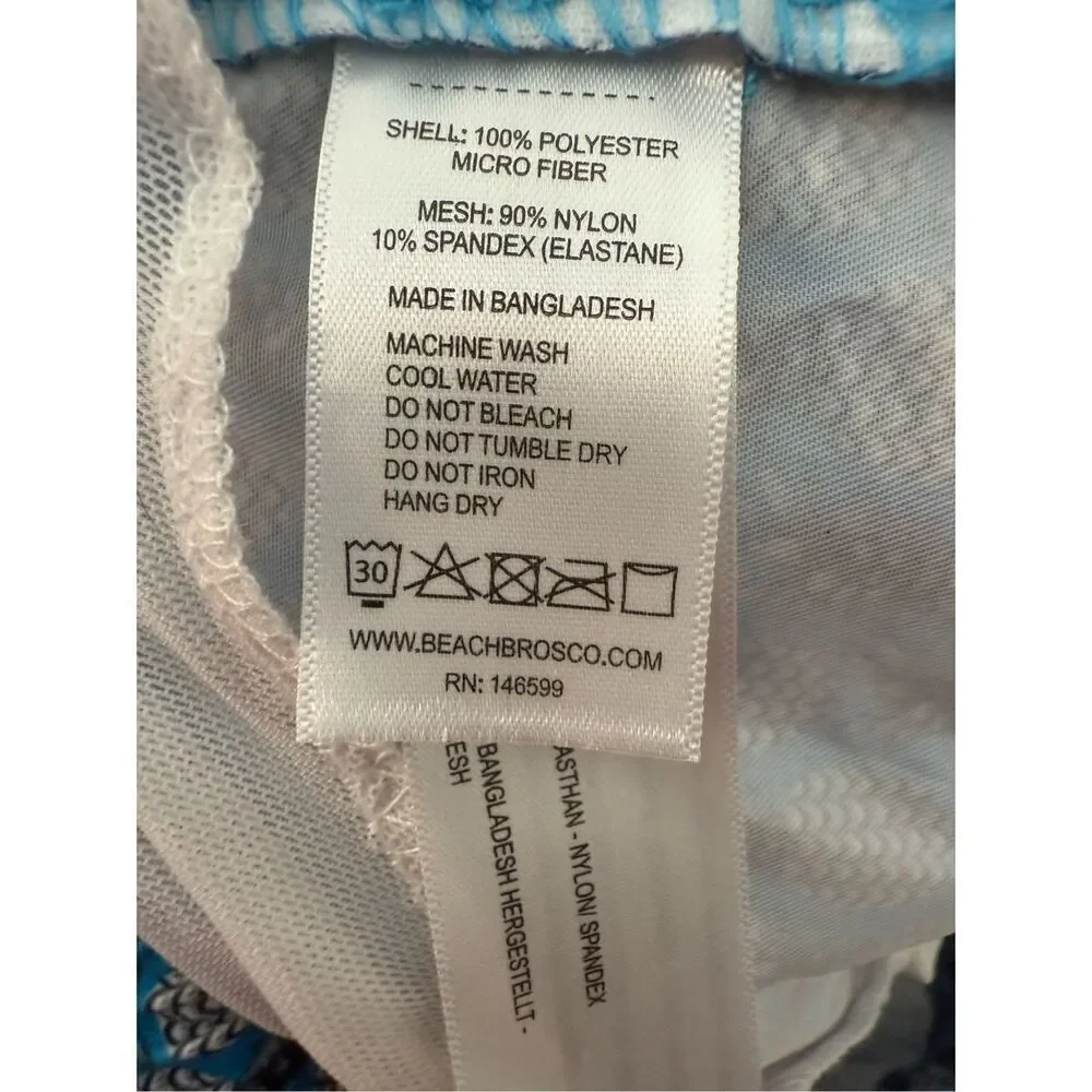 Beach Bros Mens Swim Shorts 6.5 inseam Pineapple Print Small NWT